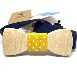 Holzfliege-Kids "Dotty-Blue"
