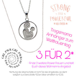 Weltfrauentag-Angebot "3 FÜR 2 - Anhänger Tragemama"
