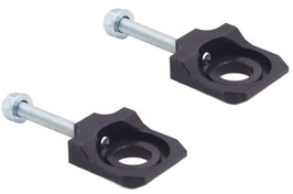 FP CNC Kettenspanner verstärkt Aluminium eloxiert schwarz*(FP/ZT Kastenschwinge, Serien-Schwinge)