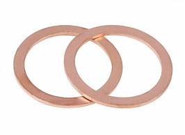 Set 2x Kupferdichtring ⌀10mm für Hohlschraube für Bremsleitung verzinkt