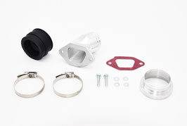 Set FP MZ TS250 CNC Aluminium Gummiflansch spezial* inkl. Luftfiltermuffe + Flanschdichtung + Gummiansaug