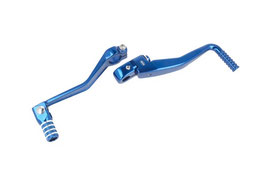 Set blau Kickstarter/Schalthebel S51 Aluminium Enduro