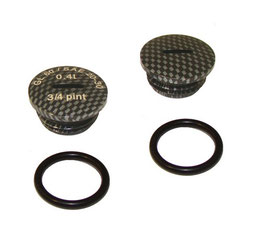 Set Verschlussschraube Schwarz carbon eloxiert