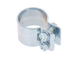 Krümmerschelle Ø45 mm, verzinkt, 2Loch, ETZ250, ETZ251/301, TS250, TS250/1