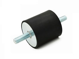 Gummipuffer M8 Ø30mmx40mm 2x Außengewinde