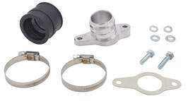 Set MZ FP ETZ 150 CNC-Flansch Serie/Gummiflansch* +Anbauteile/Dichtung/Gummiflansch ohne Mikuni Luftfilter Adapter