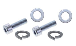 Set Schraubenkit/U-Scheiben für Bremssattel hinten/gefräster Aluminium Adapter