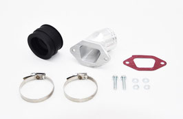 Set FP MZ TS250 CNC Aluminium Gummiflansch spezial* + Flanschdichtung + Gummiansaug