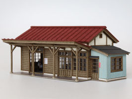 田舎の木造小型駅舎(1/150)