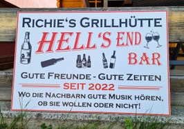 Schild für Gartenhütte