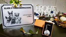 Warnschild "Rudel"  (ab 4 Hunde)
