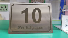 NIRO Hausnummern Schild