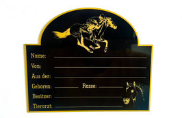 Pferde Tafel