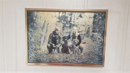 Fotogravur inkl. Rahmen A4