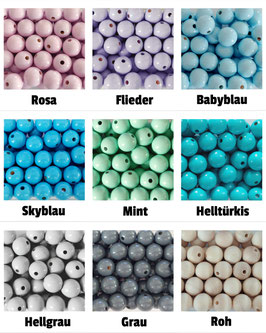 22 Perlen gemischt 15mm