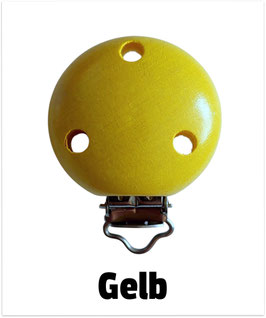 Clip groß gelb