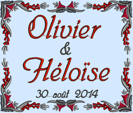 Coussin d'alliances brodé DECOR FUN