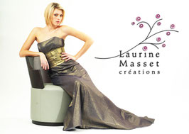 Robe SIRENE + serre-taille en Jean Or foncé, Taille M