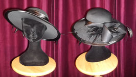 Chapeau Satin noir