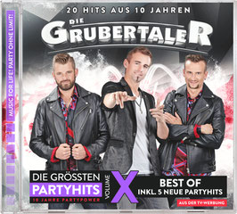 CD - Die Grubertaler - Die größten Partyhits - Volume X