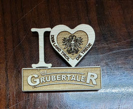 SCHLÜSSELANHÄNGER „I LOVE GRUBERTALER“