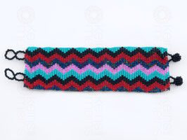 Chaquira-Armband ZICKZACK