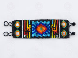 Chaquira-Armband SONNE SCHWARZ