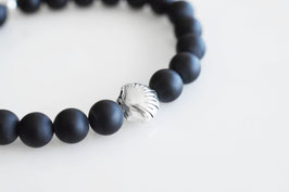 SHELL Bracelet mit Onyx