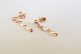 PEARL Studs 14k rosé GF