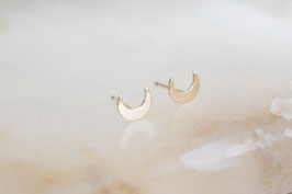 MOON Stud Earrings 14k GF