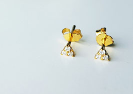 NINA Stud Earrings in gold