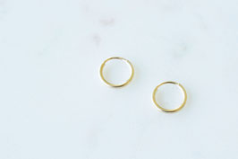 Mini Hoop Earrings in gold