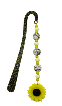Marque Pages bronze Tournesol jaune