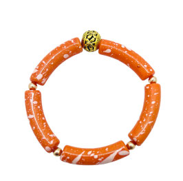 Bracelet tube Orange grafitti