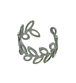 Ear Cuff dentelé argenté