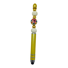 Stylet jaune perle multicolor