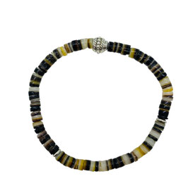 Bracelet Homme Heishi naturel/brun
