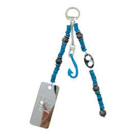 Porte clé "PAPY COOL" argenté