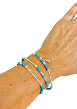 Bracelet ou collier turquoise