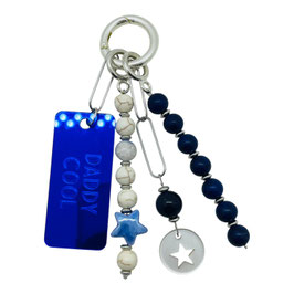Porte clé "Daddy Cool" bleu