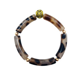 Bracelet tube Léopard