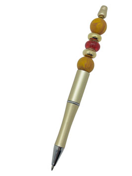 Stylo personnalisé doré rouge cuivré