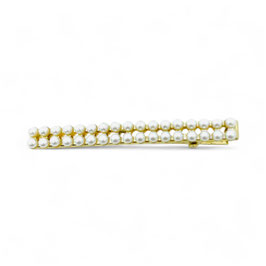 Barrette cheveux perles de cire