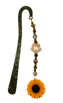 Marque Pages bronze Tournesol orange
