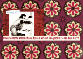 Kluge Postkarte »Diskretion«. Für Frauen, die Momente des Alleinseins brauchen