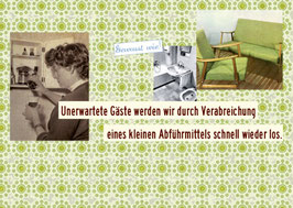 Kluge Postkarte bei unerwarteten Gästen - Alltagshelfer für einfallsreiche Frauen