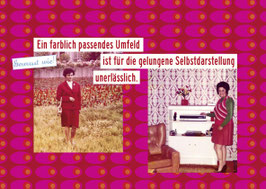 Postkarte »Farblich passend« - einfach, natürlich, unwiderstehlich
