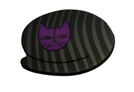 Brosche Katze, Plexiglas, Anstecker