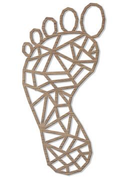 DÉCORATION MURALE - PIED 2 TAILLE 1