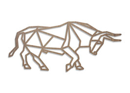 TAUREAU ORIGAMI OBJET MURAL